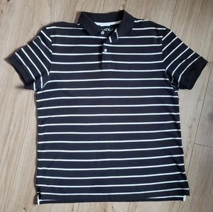 Nautica Men's Polo Shirt (Black and White)